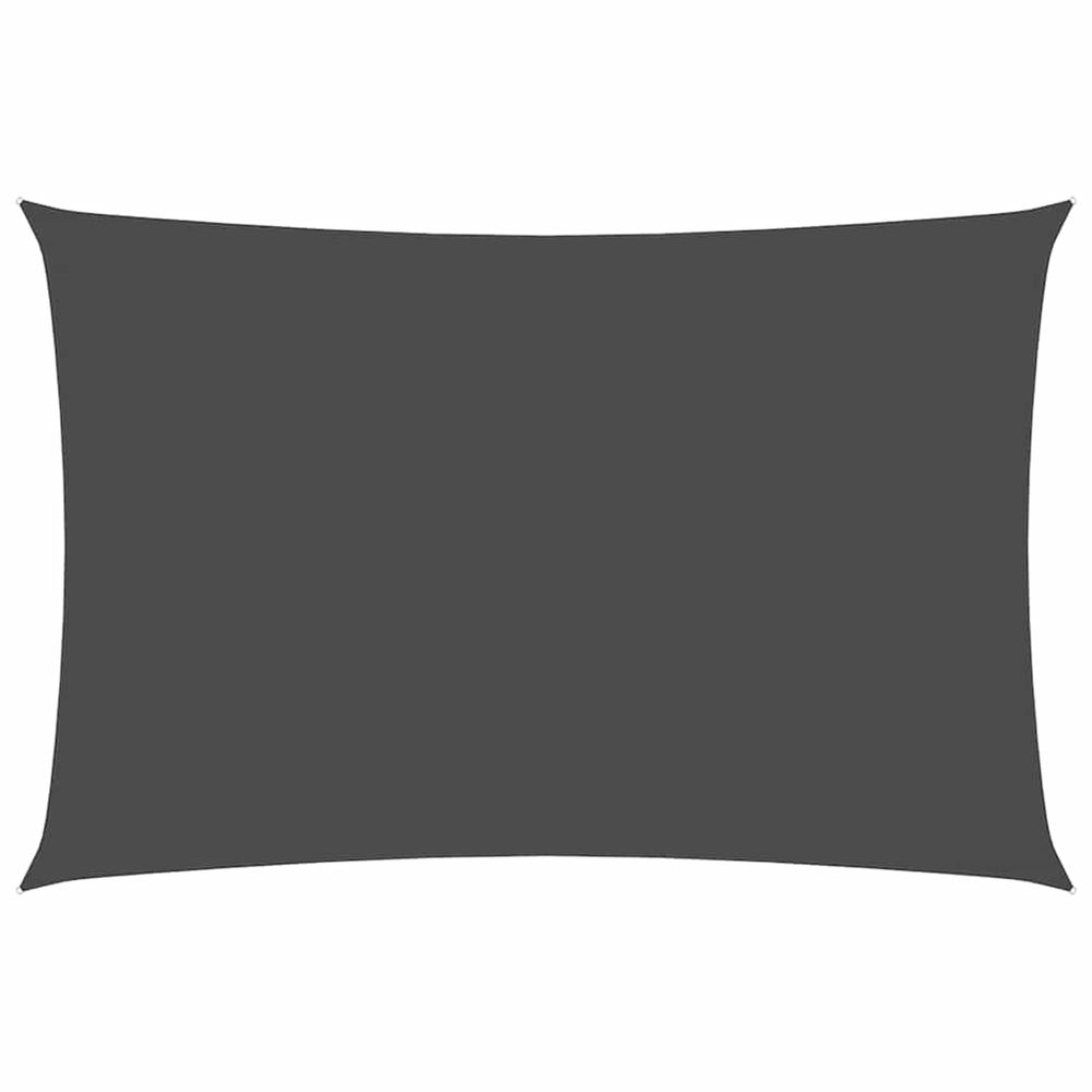 Voile de parasol tissu oxford rectangulaire 6x8 m anthracite