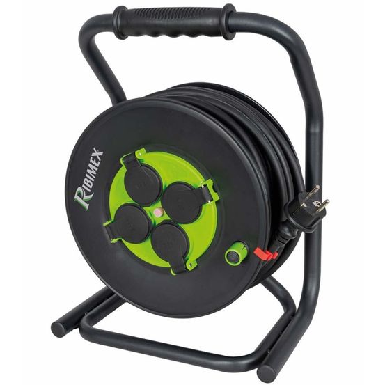 Enrouleur électrique 3200w pro 25m 3x2,5 h07vv-f 4 prises