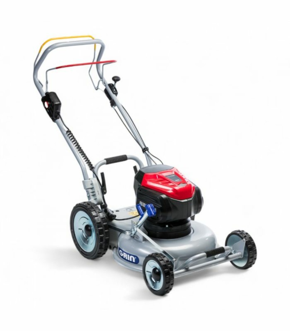 Tondeuse électrique tractée sur batterie 82v, mulching professionnel, coupe 46cm - grin bm46a-82v
