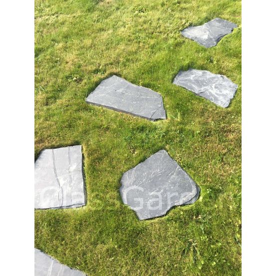 Pas japonais ardoise naturel - pack de 20 pièces