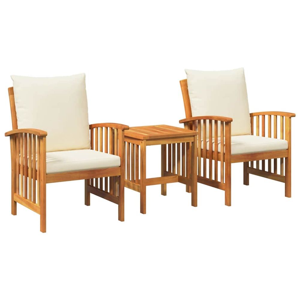 Ensemble de canapé de jardin 3 pc huile naturelle