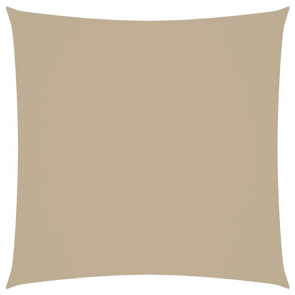 Voile de parasol tissu oxford carré 4,5x4,5 m beige