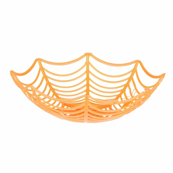 Décoration d'halloween - corbeille à fruits - orange