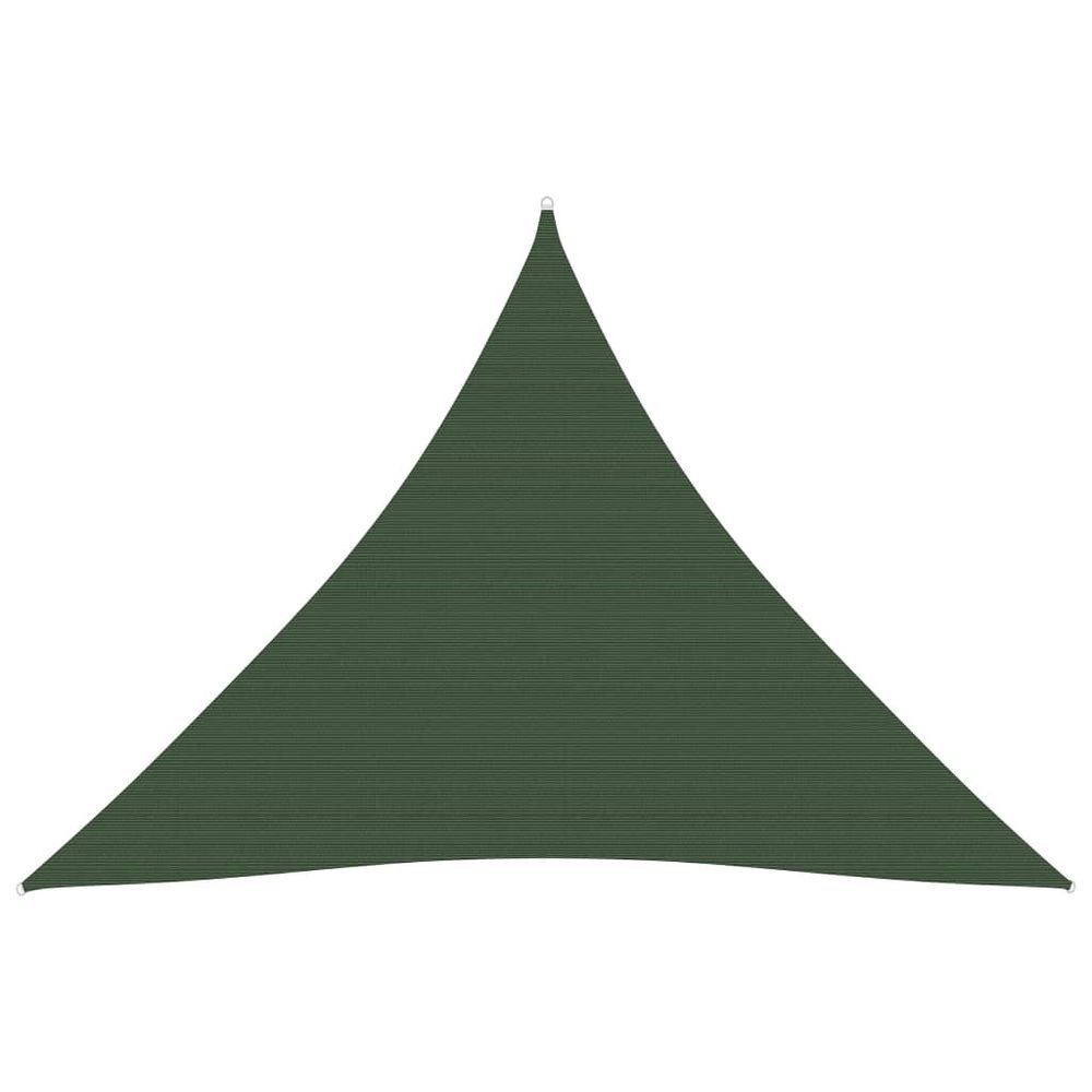 Voile toile d'ombrage parasol 160 g/m² pehd 5 x 5 x 5 m vert foncé
