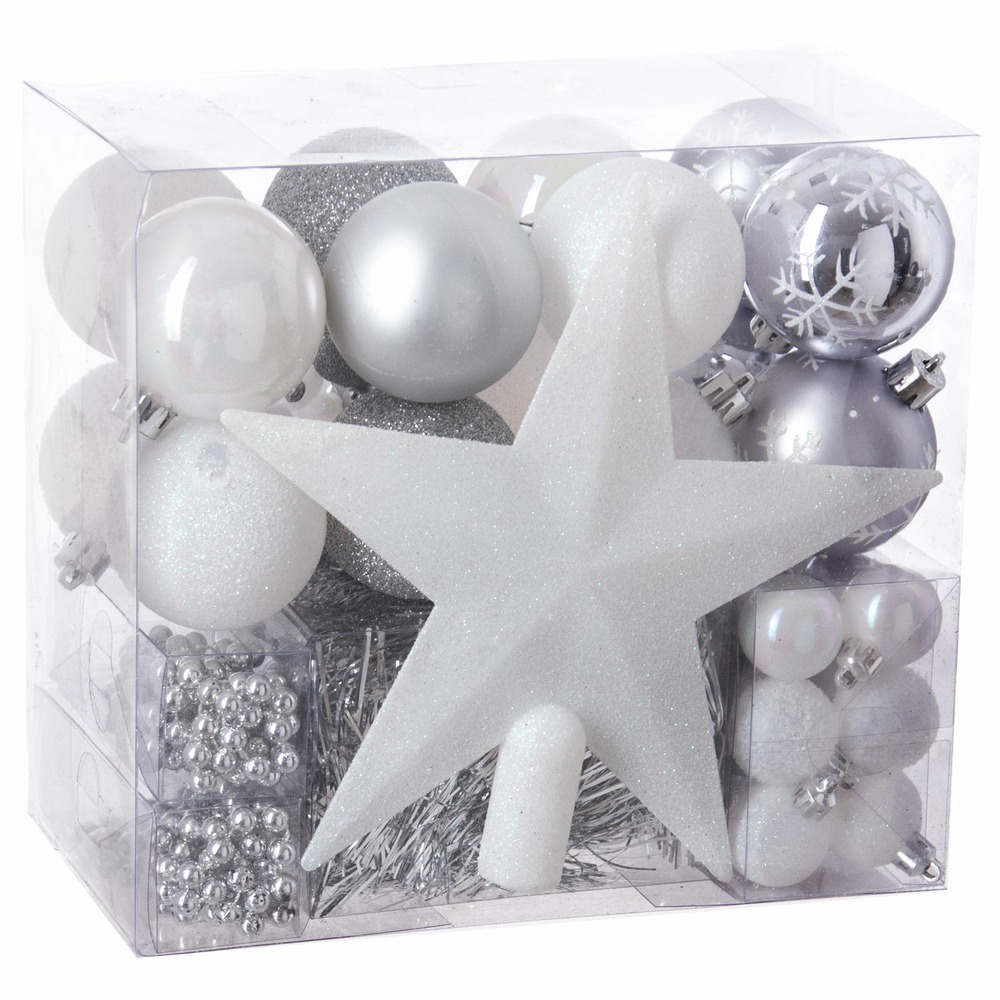 Kit décoration pour sapin de noël - 44 pièces