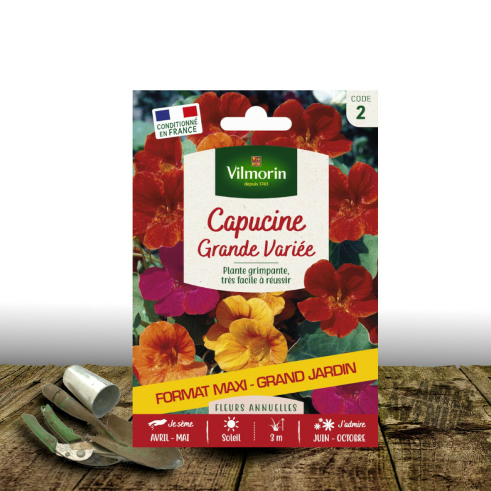 Graines de capucine grande variée - vilmorin sachet