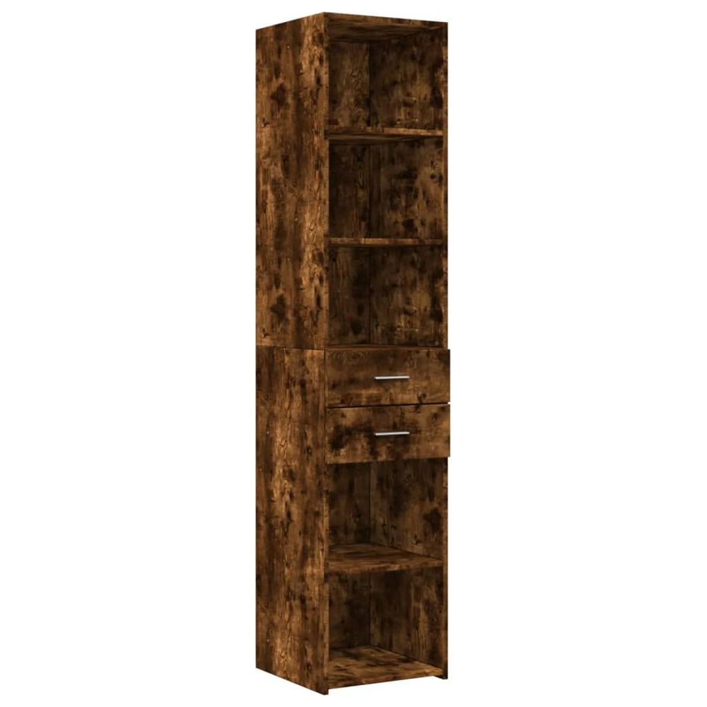 Buffet bahut commode armoire meuble de rangement organisateur cuisine salle de séjour salon haut 40 x 42,5 x 185 cm bois d'in