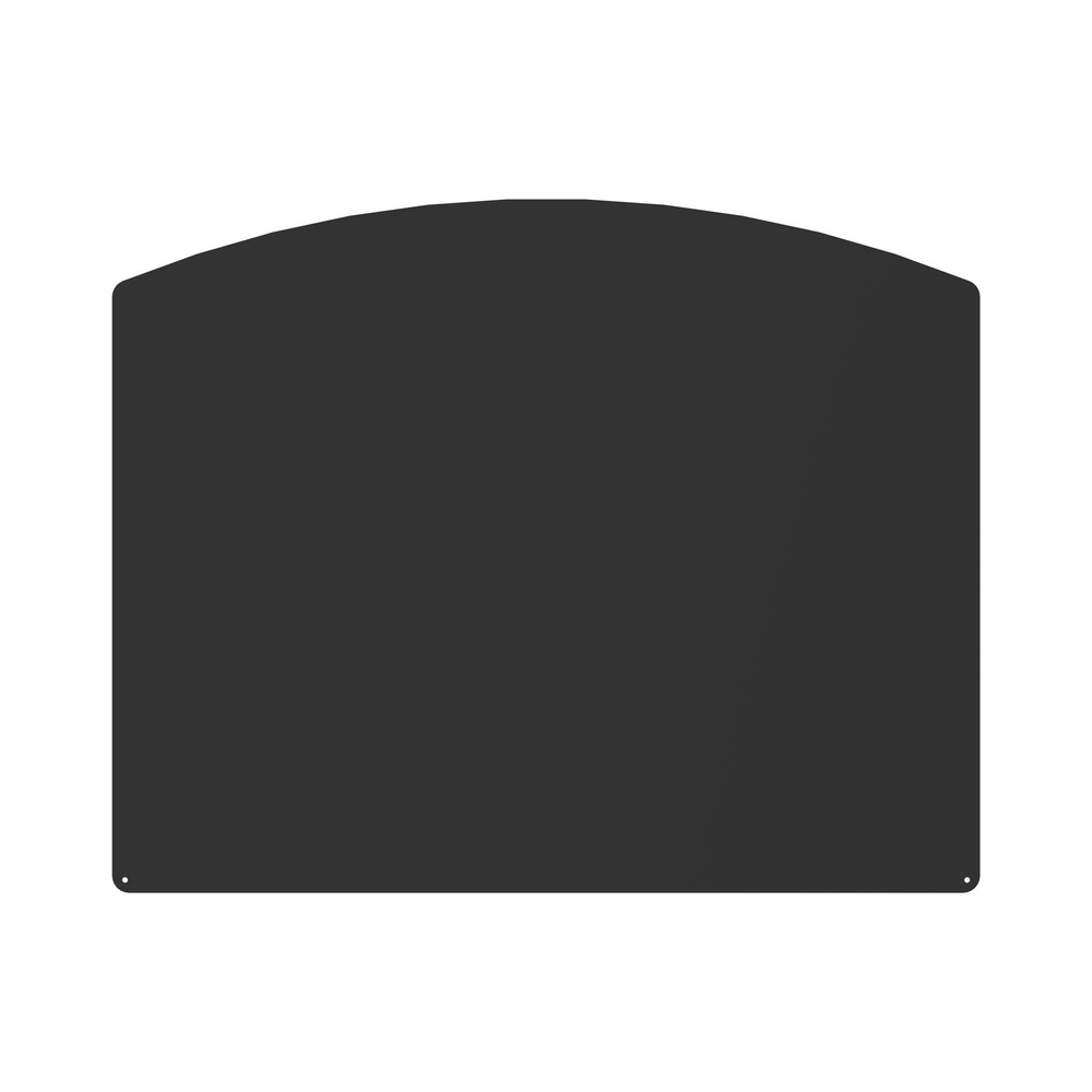 Plaque de sol demi-ronde noire l100 h80