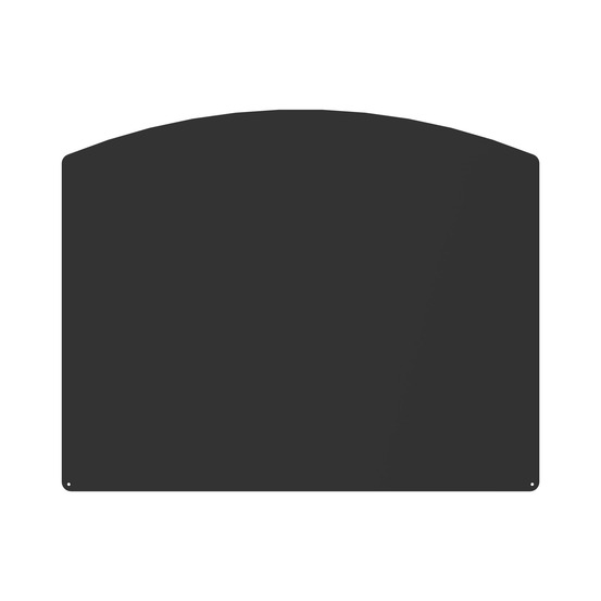 Plaque de sol demi-ronde noire l100 h80