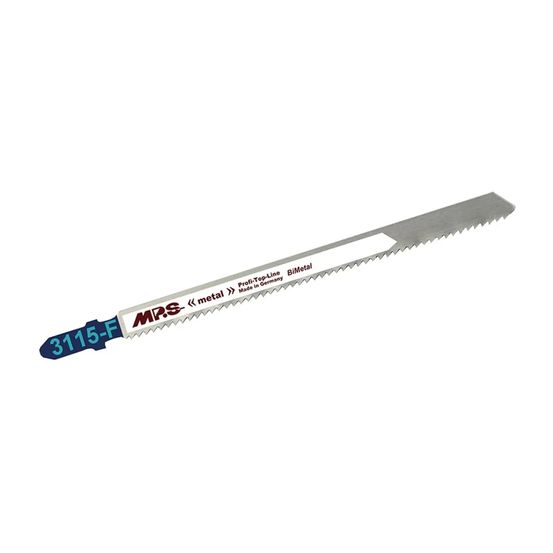 Lames de scie sauteuse bimétal, fraisées et ondulées, gl 130 / vl 110 mm, zt 2,0 mm / 12 tpi, lot de 5