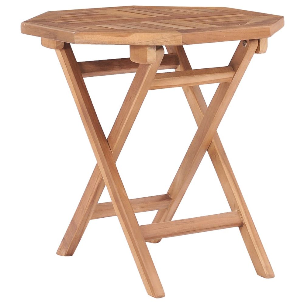 Table pliable de jardin 45x45x45 cm bois de teck solide