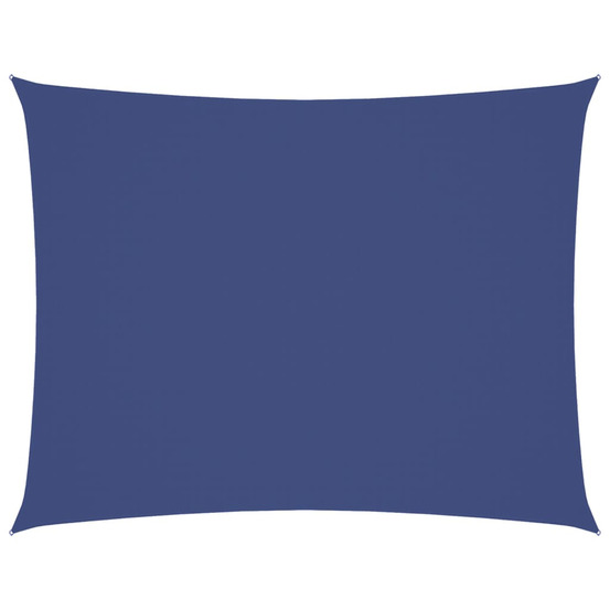 Voile de parasol tissu oxford rectangulaire 3x4 m bleu