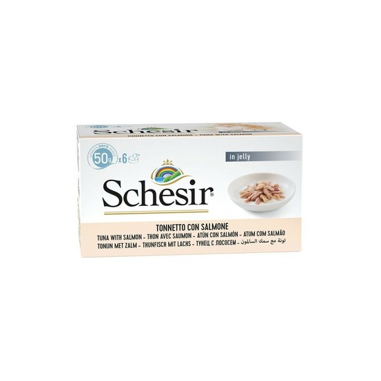 Bouillon thon/saumon chat (boite 6x50g) - schesir 6x50 g