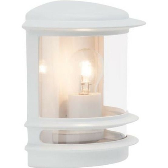 Applique murale extérieure hollywood - brilliant - blanc - ampoule e27 max 60 w