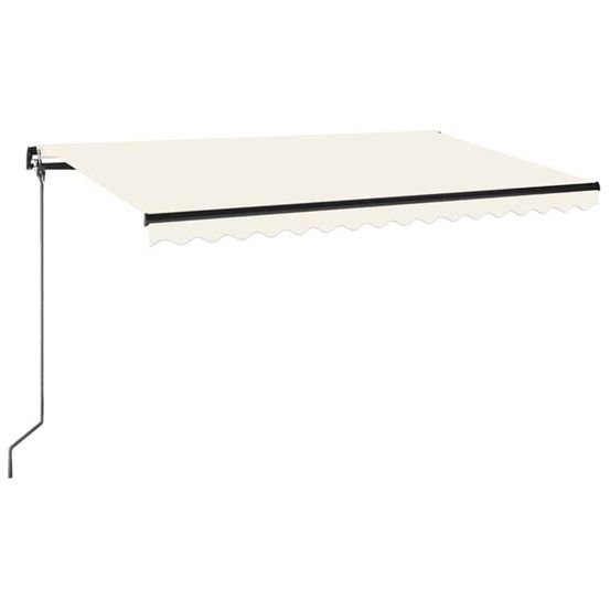 Auvent manuel rétractable 400x350 cm crème