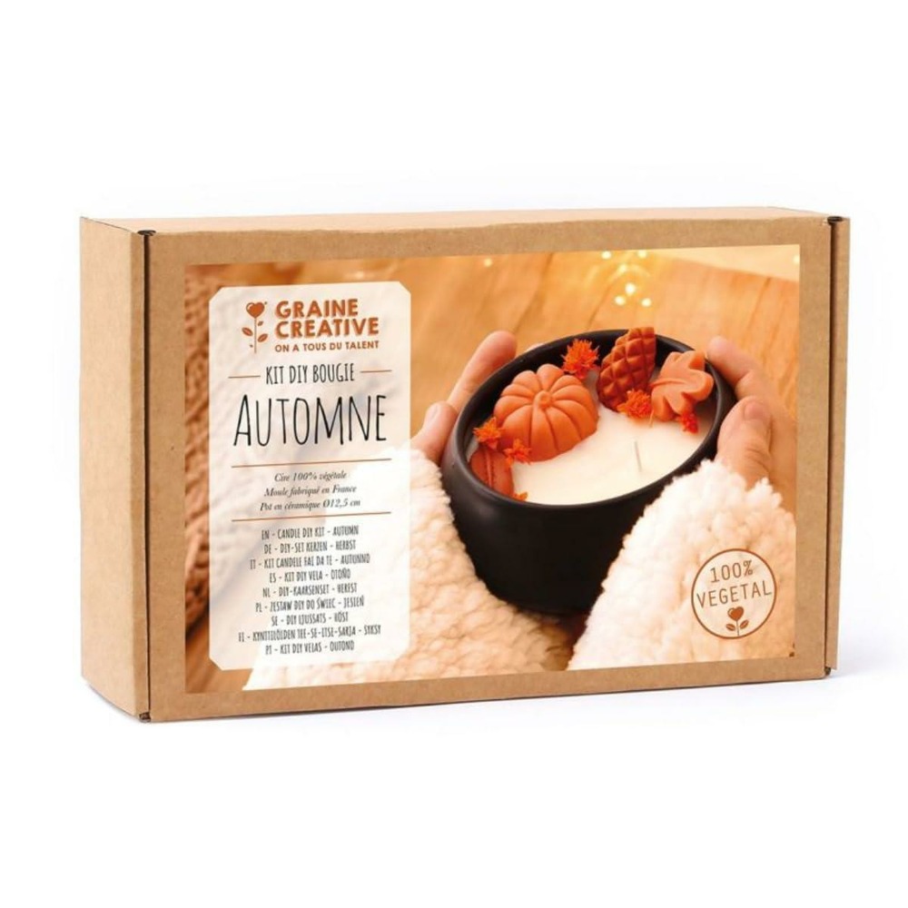 Kit creatif diy bougie automne