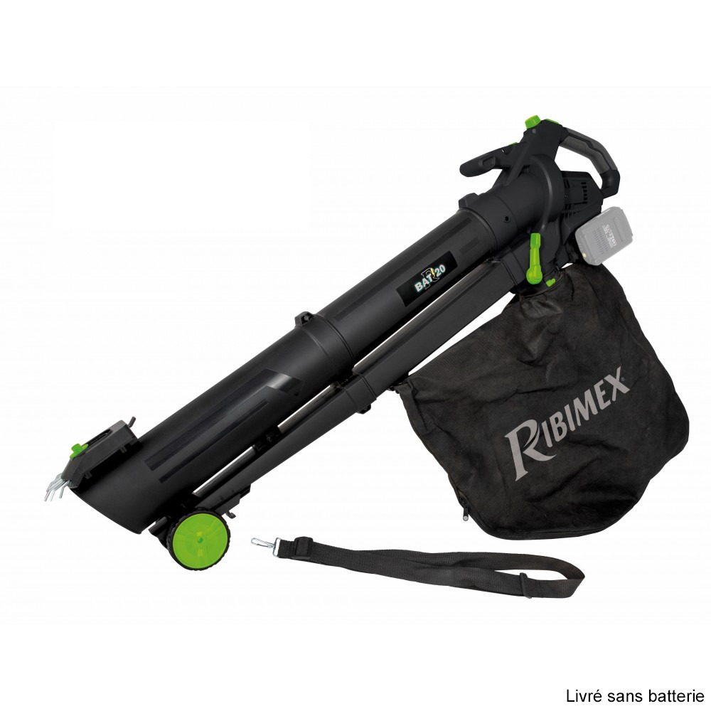 Aspirateur/broyeur souffleur à batterie 40v (2x20v) - prbat20/asb1sb