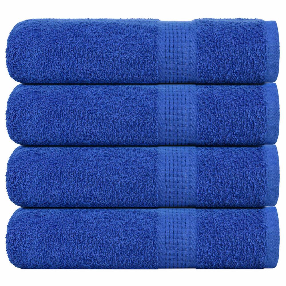 Serviettes de douche frogn 4 pcs bleu 70x140 cm 360 g/m²