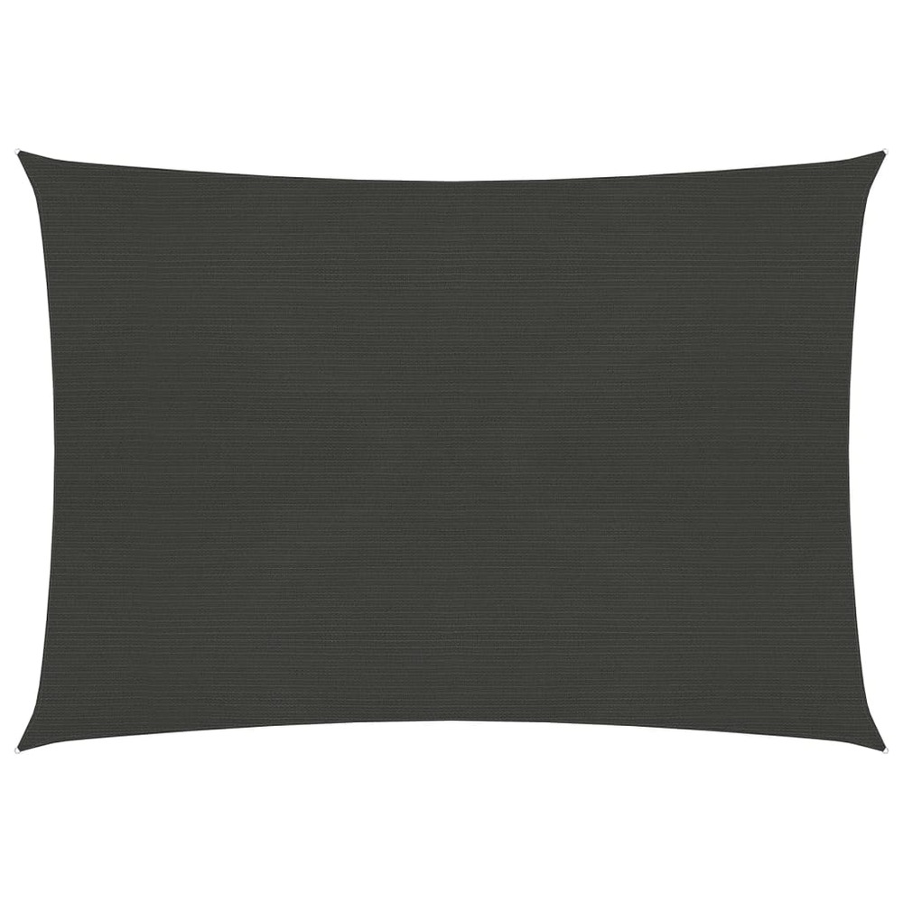Voile d'ombrage 160 g/m² 3,5 x 4,5 m pehd anthracite