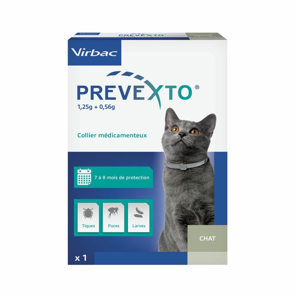 Prevexto - collier antiparasitaire chat 1 unité