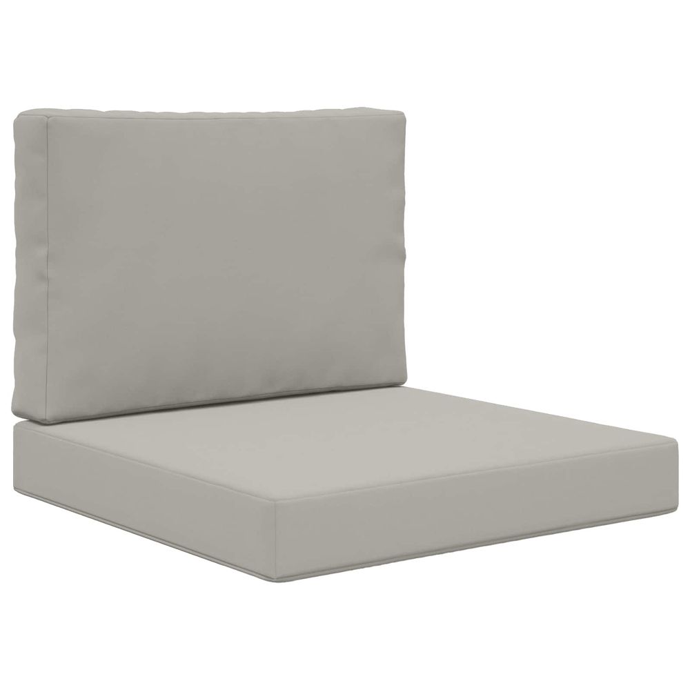 Coussin de canapé d'extérieur polyester gris 60 x 60 cm