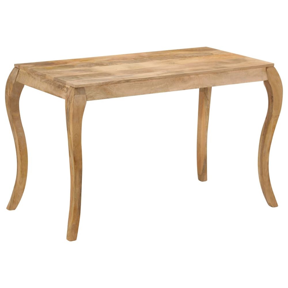 Table de salle à manger 118x60x76 cm bois de manguier massif