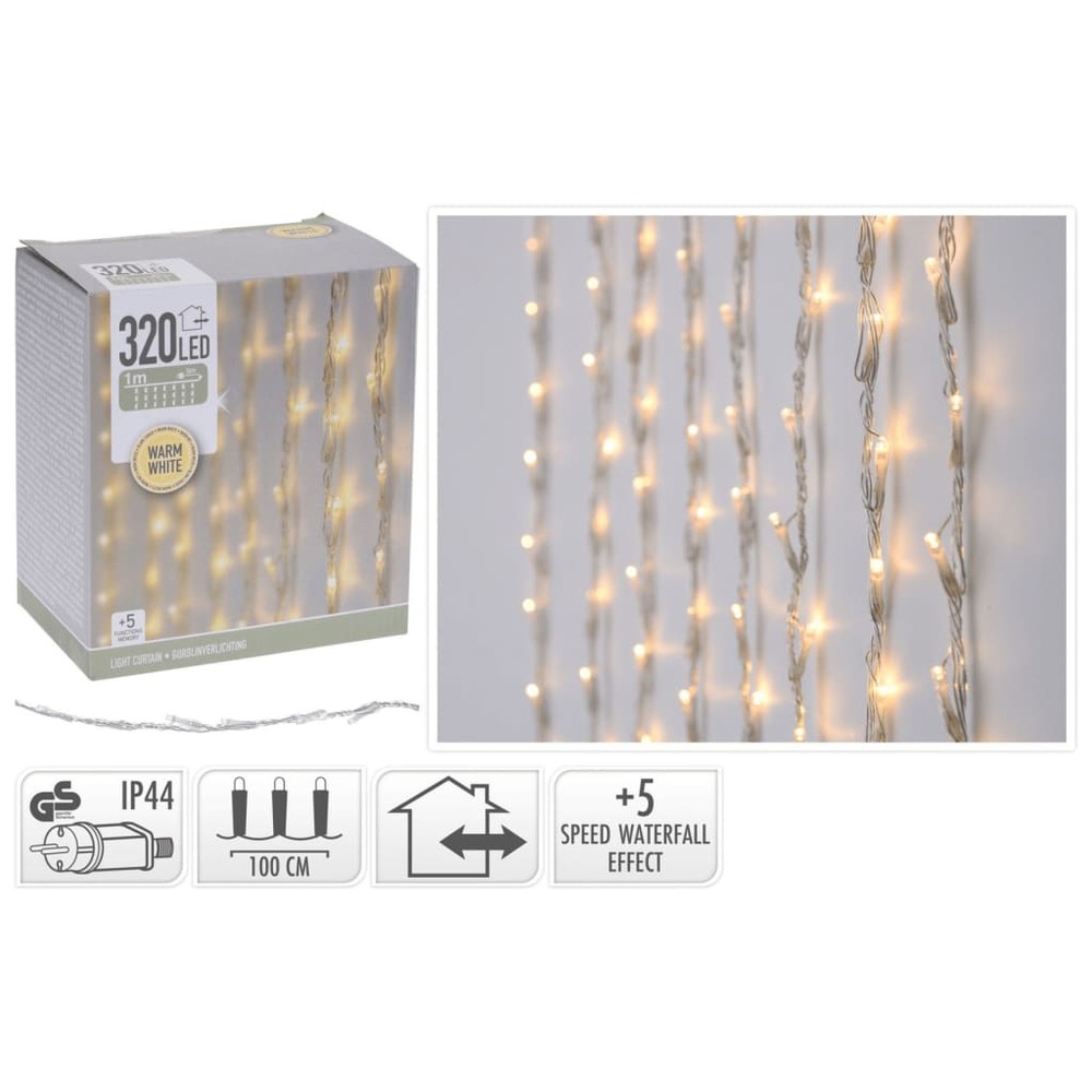 Rideau lumineux avec 320 led