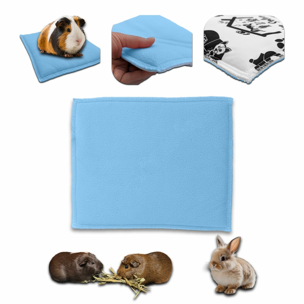 Coussin polaire pour cochon d'inde et lapin - 30 x 26 cm - absorbant et confortable