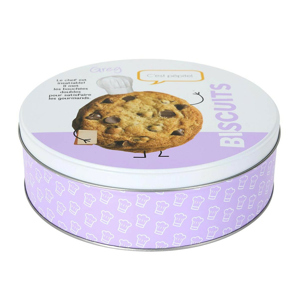 Boîte à biscuits en métal 