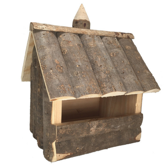 Mangeoire bois extérieur pour oiseaux