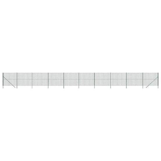 Clôture en treillis métallique vert 1,4x25 m acier galvanisé