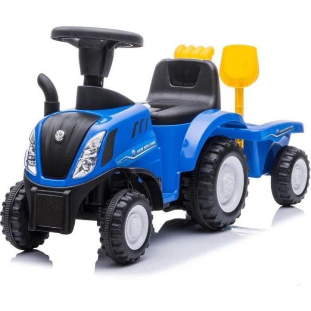 Porteur trotteur tracteur draisienne - new-hollande t7 - buddy toys - bpc 5175