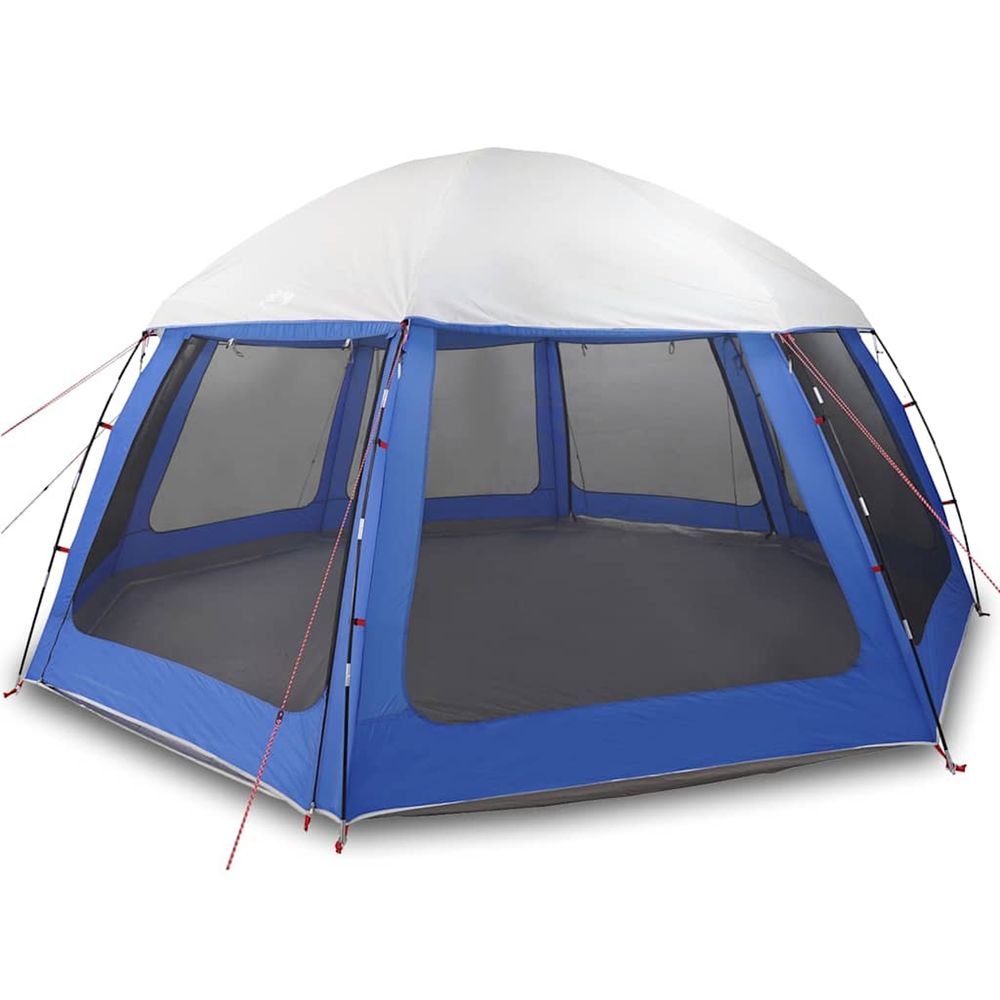 Tente de piscine moustiquaire amovible parois maille bleu azur