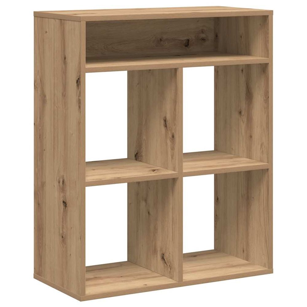 Bibliothèque chêne artisanal 66x31x80 cm bois d'ingénierie
