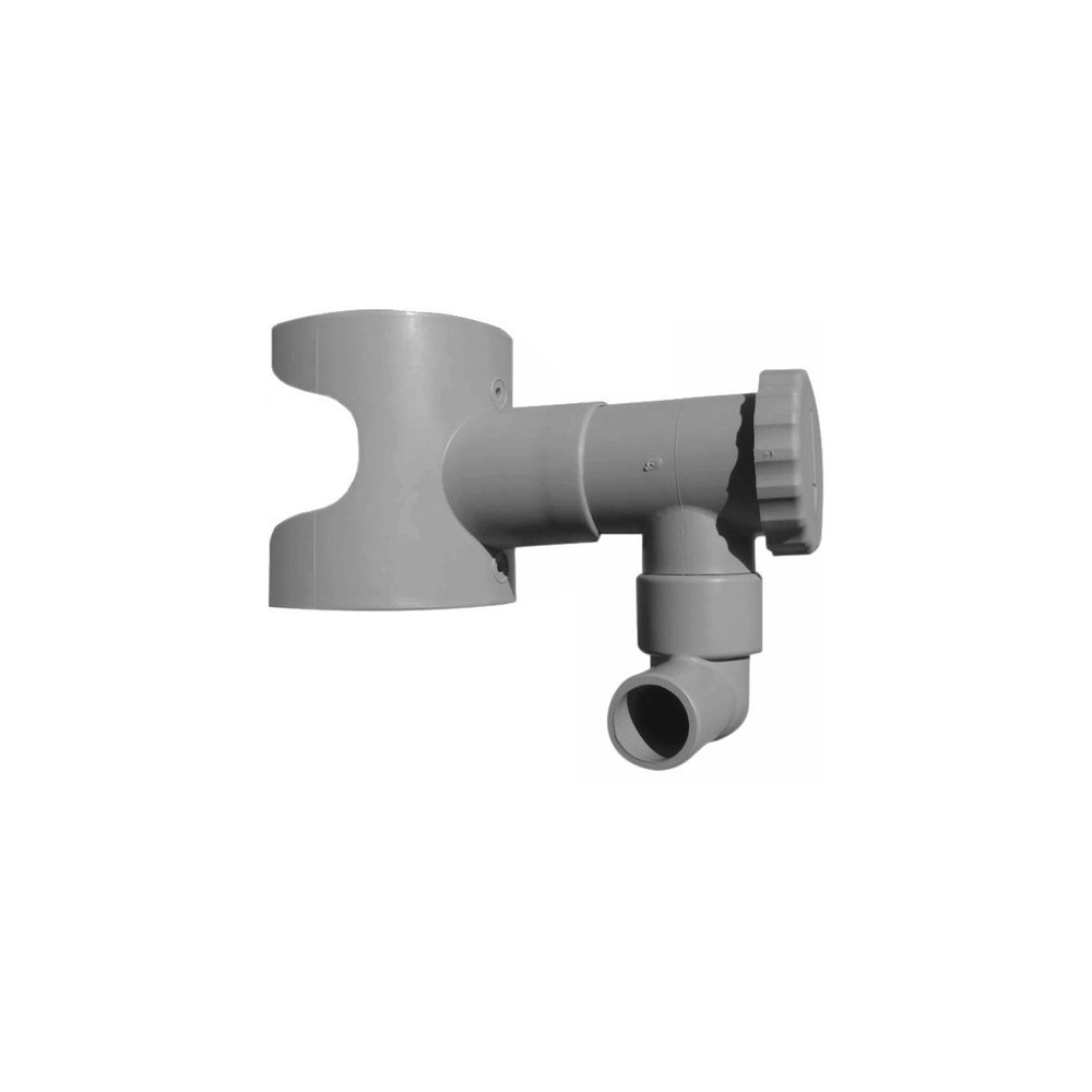 Récupérateur d'eau pour gouttière circulaire (lot de 4) gris