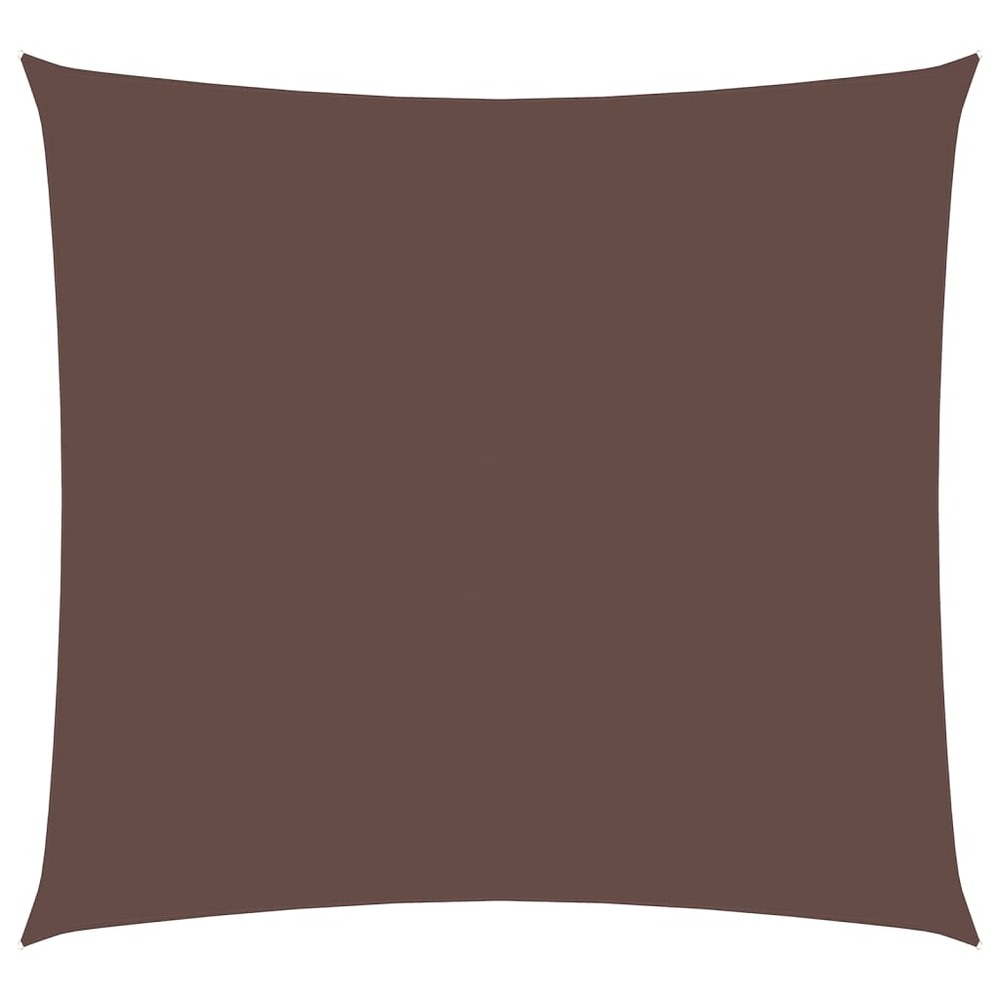 Voile de parasol tissu oxford carré 4x4 m marron