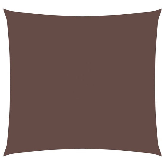 Voile de parasol tissu oxford carré 4x4 m marron