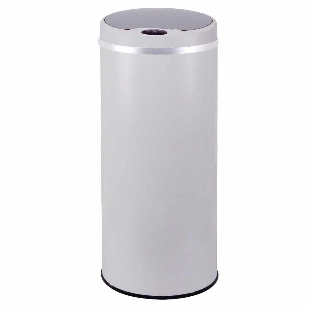 Poubelle de cuisine automatique soho blanc acier inoxydable 42l