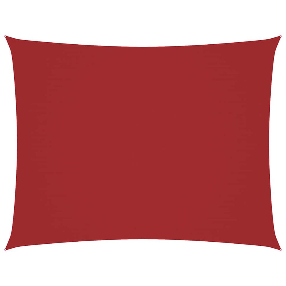 Voile de parasol tissu oxford rectangulaire 3,5x5 m rouge