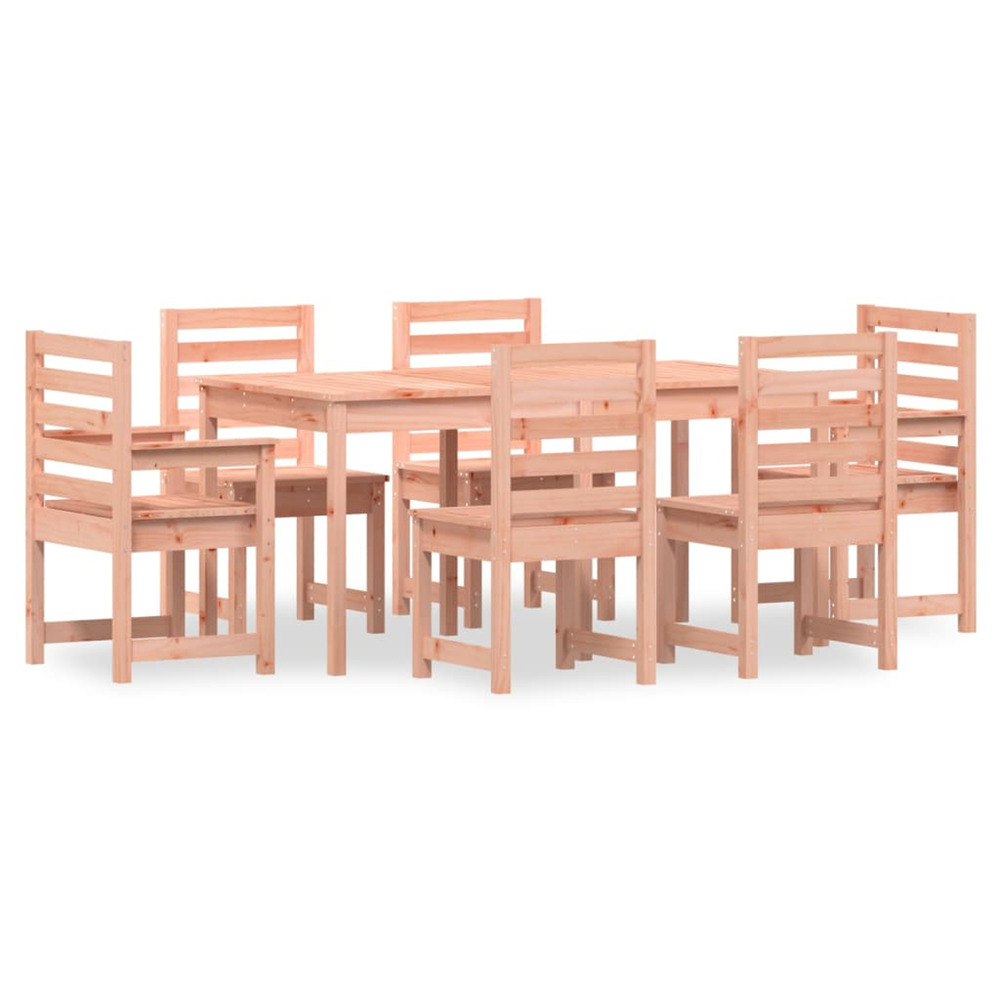 Ensemble à manger de jardin 7 pcs bois massif douglas