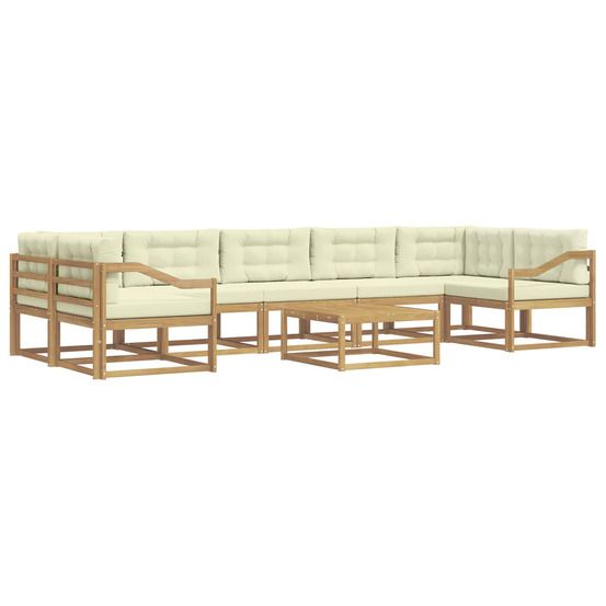 Ensemble de canapés d'extérieur 6 pc blanc et crème