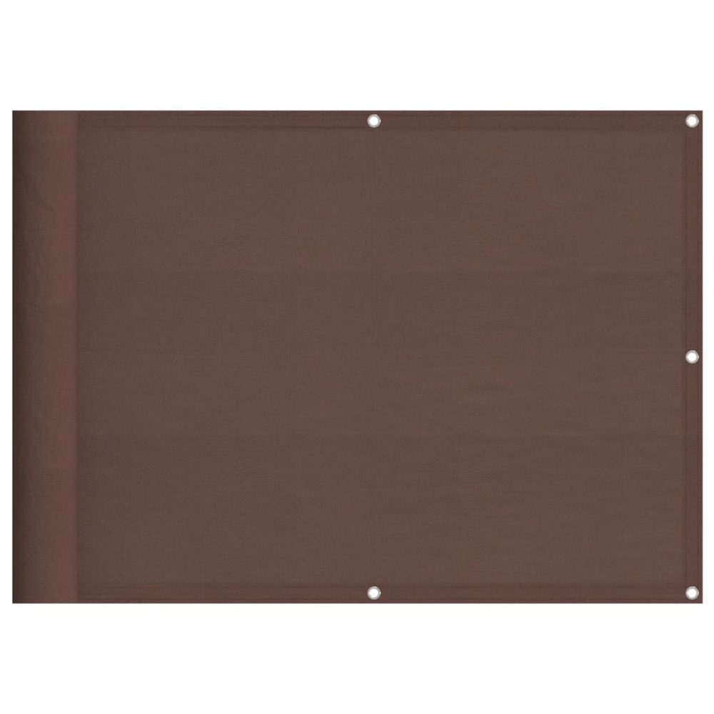 Écran de balcon marron 75x1000 cm 100% polyester oxford