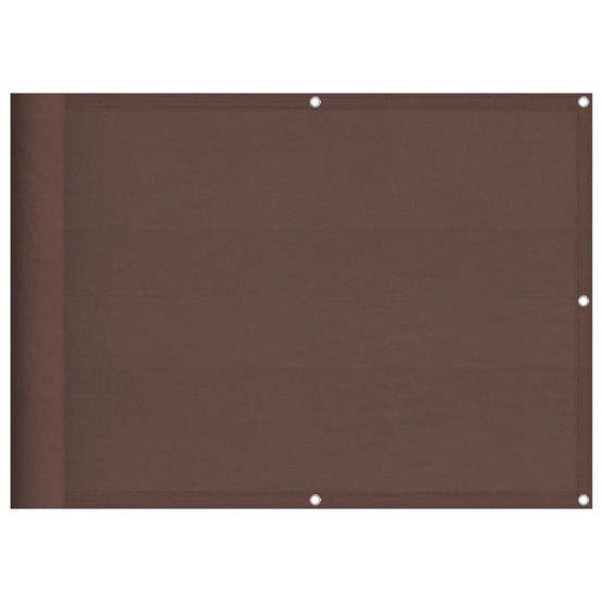 Écran de balcon marron 75x1000 cm 100% polyester oxford