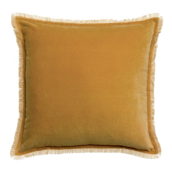 Coussin uni fara mirabelle 45 x 45 cm