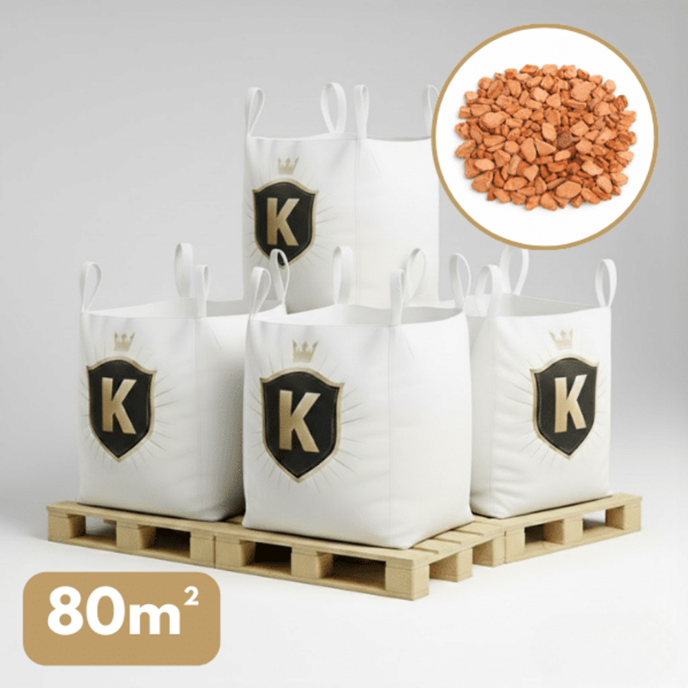 Gravier décoratif orange taronja 14/20 mm – pack 4 big bag +/- 1,5t – 80 m²