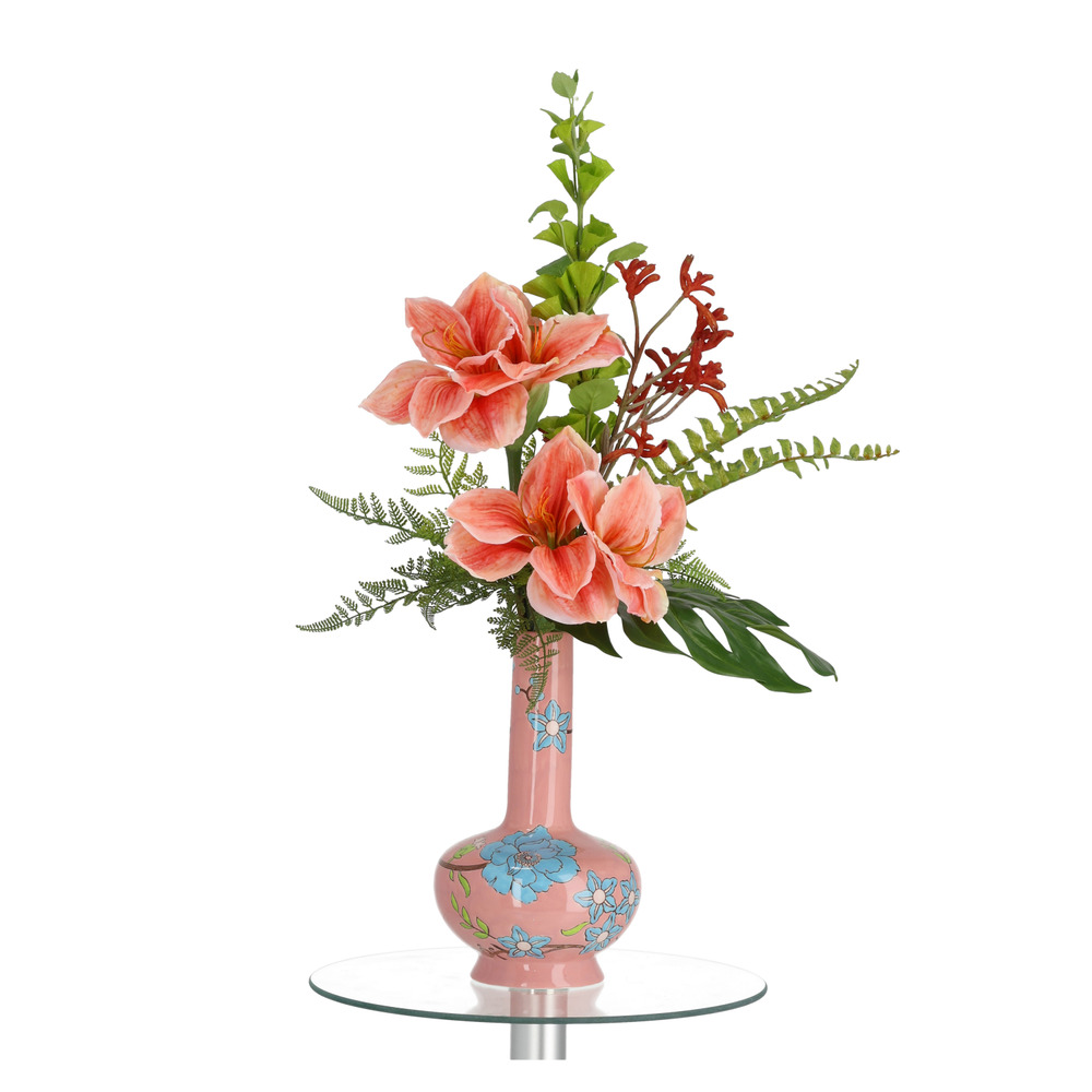 Bouquet artificiel entrelacé mia oslo rose