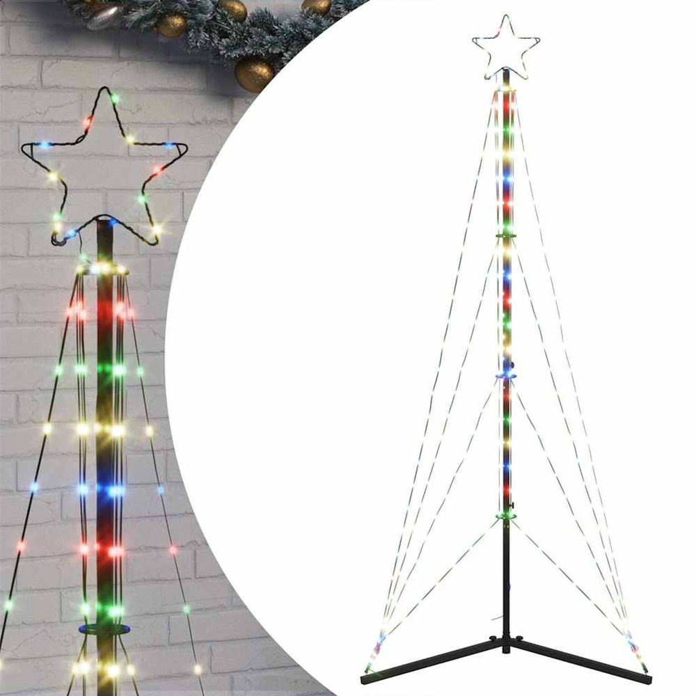 Sapin de noël à led 363 led colorées 182 cm