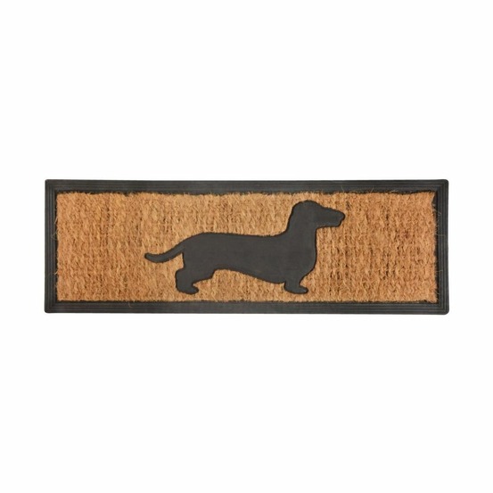 Tapis paillasson en coco 75 x 25 cm chien