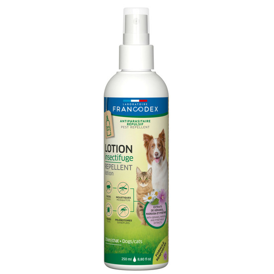 Lotion insectifuge 250 ml formule renforcée pour chiens et chats