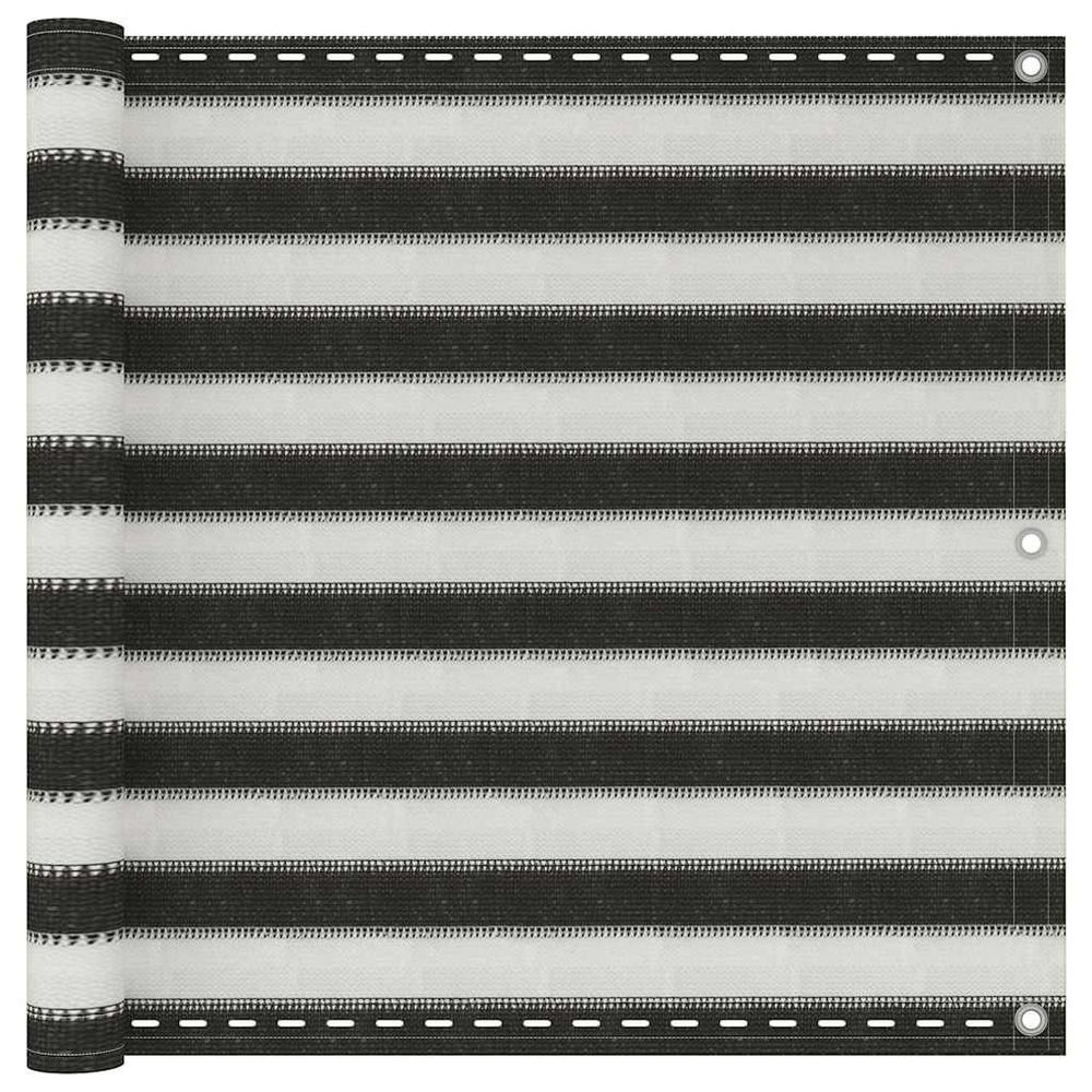 Écran de balcon pehd 90x300 cm anthracite et blanc